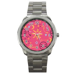 Pattern Mystic Color Sport Metal Watch by alllovelyideas