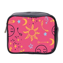 Pattern Mystic Color Mini Toiletries Bag (two Sides)