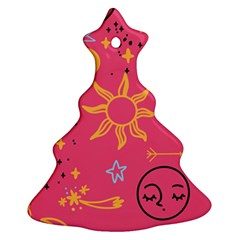 Pattern Mystic Color Christmas Tree Ornament (two Sides)