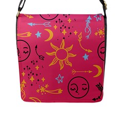 Pattern Mystic Color Flap Closure Messenger Bag (l) by alllovelyideas