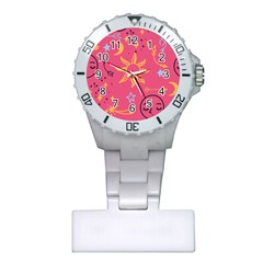 Pattern Mystic Color Plastic Nurses Watch