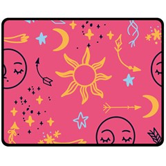 Pattern Mystic Color Double Sided Fleece Blanket (medium)  by alllovelyideas