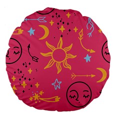 Pattern Mystic Color Large 18  Premium Flano Round Cushions by alllovelyideas