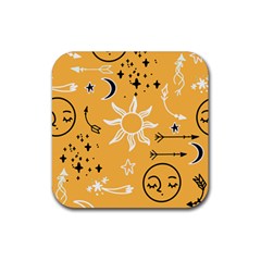 Pattern Mystic Color2 Rubber Coaster (square)  by alllovelyideas