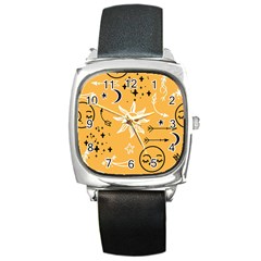 Pattern Mystic Color2 Square Metal Watch by alllovelyideas