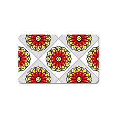 Mandala Modern Forme Geometrique Magnet (name Card) by byali