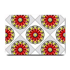 Mandala Modern Forme Geometrique Small Doormat  by byali