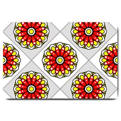 Mandala Modern Forme Geometrique Large Doormat  by byali