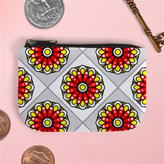 Mandala Modern Forme Geometrique Mini Coin Purse by byali