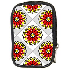 Mandala Modern Forme Geometrique Compact Camera Leather Case by byali