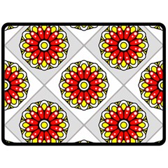 Mandala Modern Forme Geometrique Fleece Blanket (large)  by byali