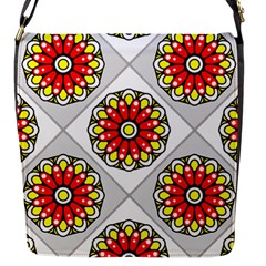 Mandala Modern Forme Geometrique Flap Closure Messenger Bag (s) by byali