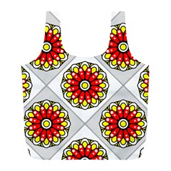 Mandala Modern Forme Geometrique Full Print Recycle Bag (l) by byali