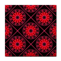 Mandala Colore Abstraite Tile Coaster by byali