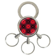 Mandala Colore Abstraite 3-ring Key Chain by byali