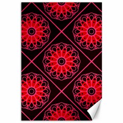 Mandala Colore Abstraite Canvas 12  X 18  by byali