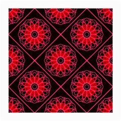 Mandala Colore Abstraite Medium Glasses Cloth by byali