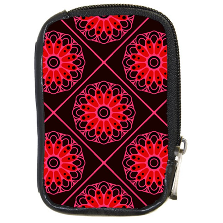 Mandala Colore Abstraite Compact Camera Leather Case