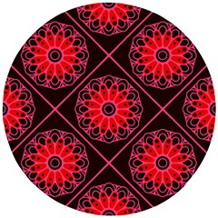 Mandala Colore Abstraite Wooden Puzzle Round by byali