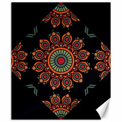 Colored Mandala Dark 2 Canvas 20  X 24  by byali