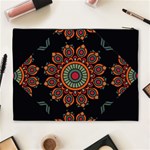 Colored Mandala Dark 2 Cosmetic Bag (XL) Back