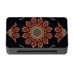 Colored Mandala Dark 2 Memory Card Reader With Cf by byali