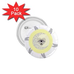 Soleil-lune-oeil 1.75  Buttons (10 pack)