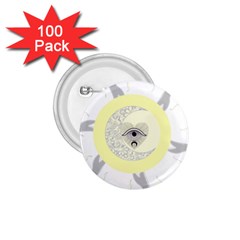 Soleil-lune-oeil 1.75  Buttons (100 pack) 