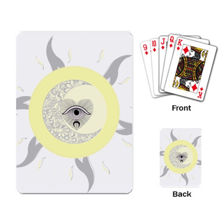 Soleil-lune-oeil Playing Cards Single Design (Rectangle)