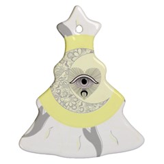 Soleil-lune-oeil Christmas Tree Ornament (Two Sides)