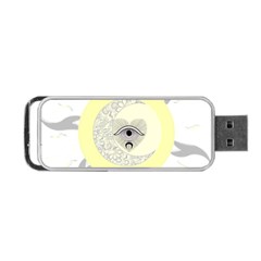 Soleil-lune-oeil Portable Usb Flash (one Side) by byali