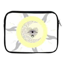 Soleil-lune-oeil Apple iPad 2/3/4 Zipper Cases