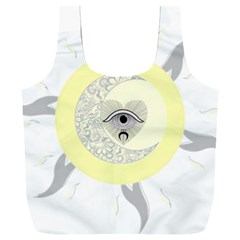 Soleil-lune-oeil Full Print Recycle Bag (XXXL)