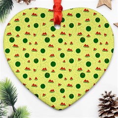 Watermelon Ornament (heart) by UniqueThings