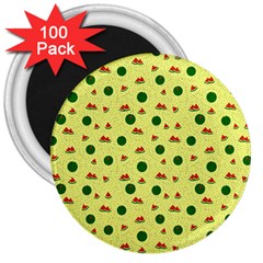 Watermelon 3  Magnets (100 Pack) by UniqueThings