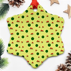 Watermelon Snowflake Ornament (two Sides)