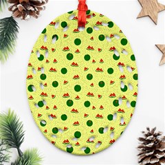 Watermelon Ornament (oval Filigree)