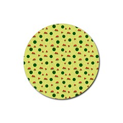 Watermelon Rubber Round Coaster (4 Pack) 