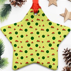 Watermelon Star Ornament (two Sides)