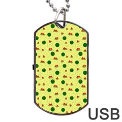 Watermelon Dog Tag Usb Flash (two Sides) by UniqueThings