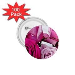 Magenta Roses 1 75  Buttons (100 Pack)  by kaleidomarblingart