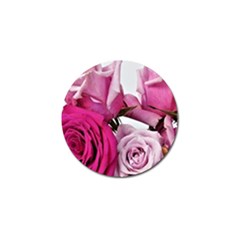 Magenta Roses Golf Ball Marker (10 Pack) by kaleidomarblingart