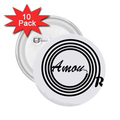 Amour 2 25  Buttons (10 Pack)  by WELCOMEshop