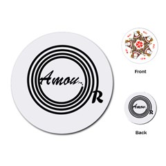 Amour Playing Cards Single Design (round)