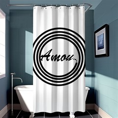 Amour Shower Curtain 36  X 72  (stall)  by WELCOMEshop