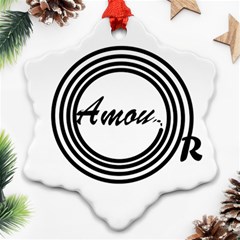 Amour Ornament (snowflake) by WELCOMEshop