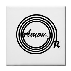 Amour Tile Coaster by WELCOMEshop