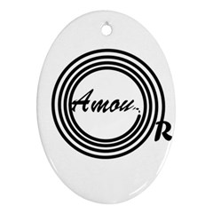 Amour Ornament (oval) by WELCOMEshop