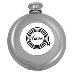 Amour Round Hip Flask (5 Oz)