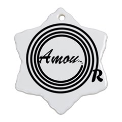 Amour Ornament (snowflake) by WELCOMEshop